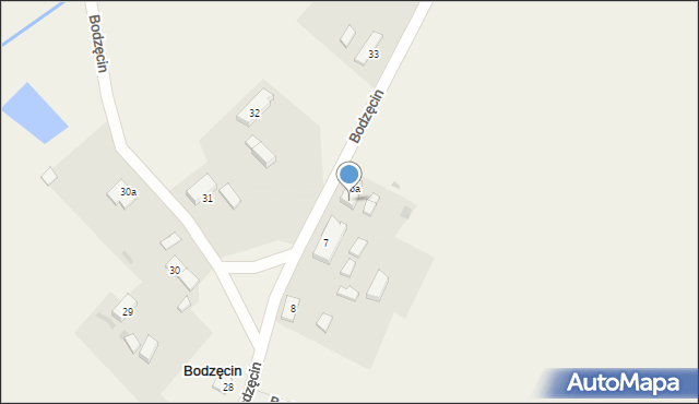 Bodzęcin, Bodzęcin, 6b, mapa Bodzęcin