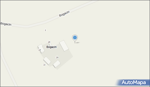 Bogacin, Bogacin, 1j, mapa Bogacin