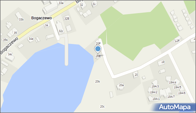 Bogaczewo, Bogaczewo, 20E, mapa Bogaczewo