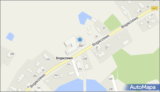 Bogaczewo, Bogaczewo, 33a, mapa Bogaczewo