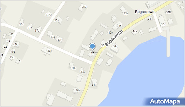 Bogaczewo, Bogaczewo, 37, mapa Bogaczewo