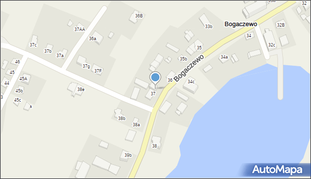 Bogaczewo, Bogaczewo, 37D, mapa Bogaczewo