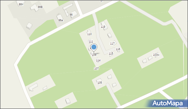 Bogaczewo, Bogaczewo, 109, mapa Bogaczewo