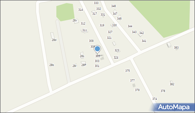 Bogaczewo, Bogaczewo, 305, mapa Bogaczewo
