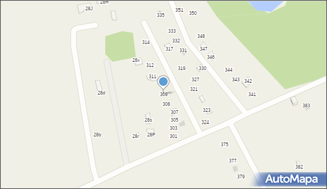 Bogaczewo, Bogaczewo, 309, mapa Bogaczewo