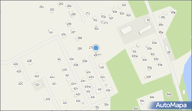Bogaczewo, Bogaczewo, 43r, mapa Bogaczewo