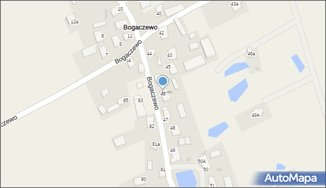 Bogaczewo, Bogaczewo, 46, mapa Bogaczewo