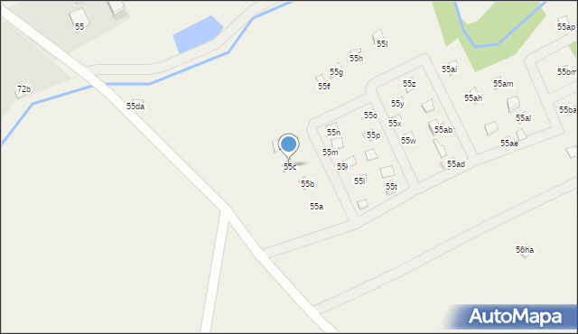 Bogaczewo, Bogaczewo, 55c, mapa Bogaczewo