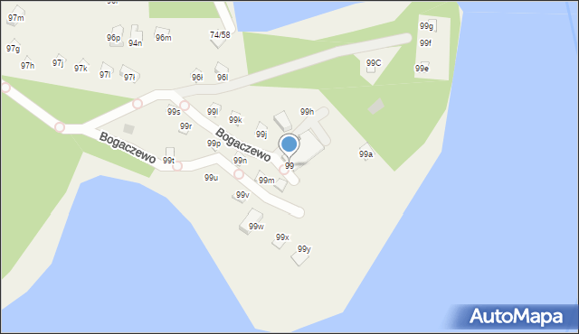 Bogaczewo, Bogaczewo, 99, mapa Bogaczewo