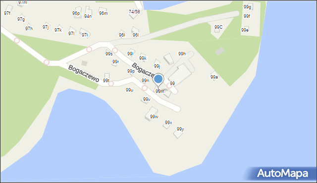 Bogaczewo, Bogaczewo, 99m, mapa Bogaczewo