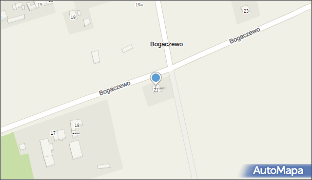 Bogaczewo, Bogaczewo, 21, mapa Bogaczewo