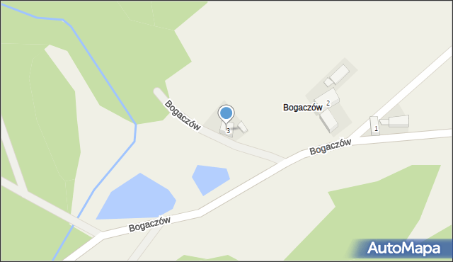 Bogaczów, Bogaczów, 3, mapa Bogaczów