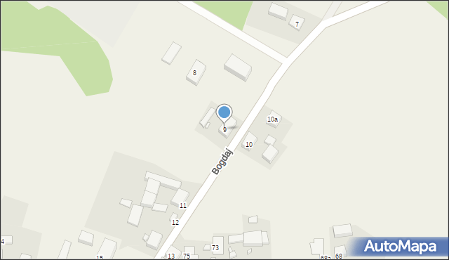 Bogdaj, Bogdaj, 9, mapa Bogdaj