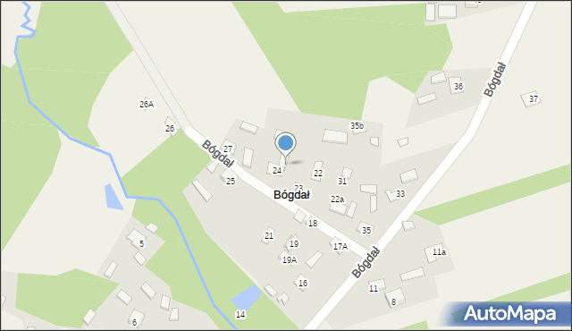 Bógdał, Bógdał, 29, mapa Bógdał
