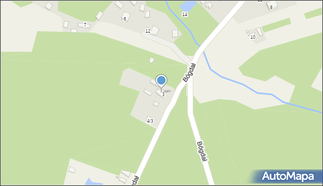 Bógdał, Bógdał, 4, mapa Bógdał