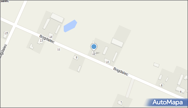 Bogdalec, Bogdalec, 12, mapa Bogdalec