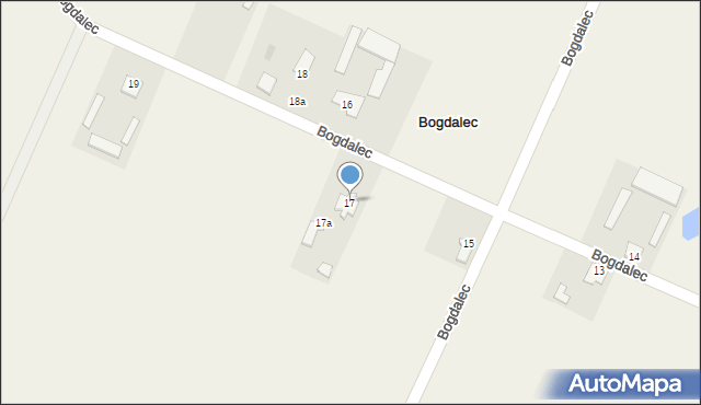 Bogdalec, Bogdalec, 17, mapa Bogdalec