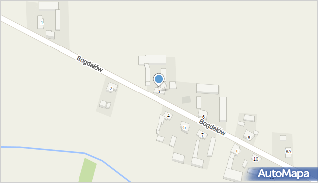 Bogdałów, Bogdałów, 3, mapa Bogdałów