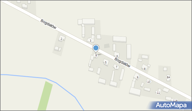 Bogdałów, Bogdałów, 4, mapa Bogdałów