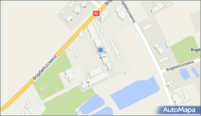 Bogdańczowice, Bogdańczowice, 2e, mapa Bogdańczowice