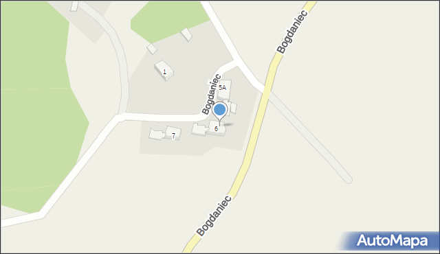 Bogdaniec, Bogdaniec, 6B, mapa Bogdaniec