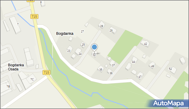 Bogdanka, Bogdanka, 32, mapa Bogdanka