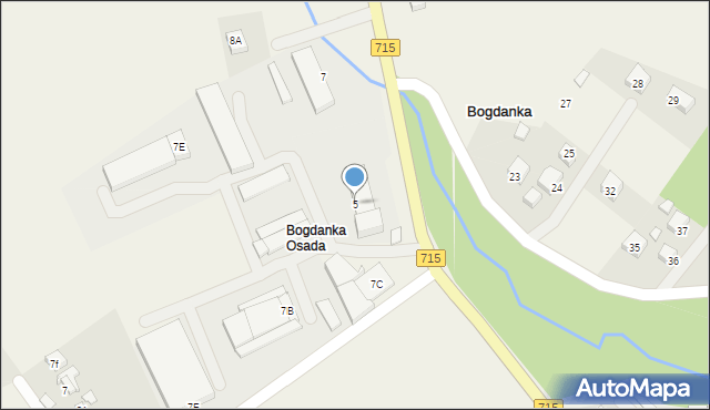 Bogdanka, Bogdanka, 5, mapa Bogdanka