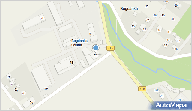 Bogdanka, Bogdanka, 7C, mapa Bogdanka
