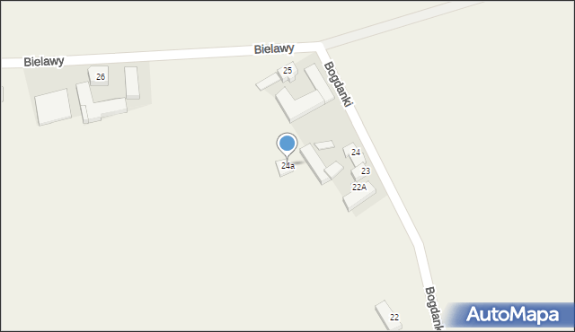 Bogdanki, Bogdanki, 24a, mapa Bogdanki
