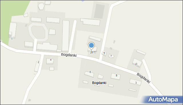 Bogdanki, Bogdanki, 16, mapa Bogdanki