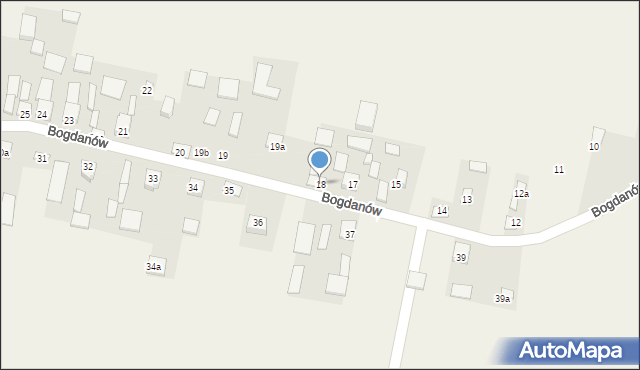 Bogdanów, Bogdanów, 18, mapa Bogdanów