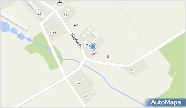 Bogdanów, Bogdanów, 20b, mapa Bogdanów