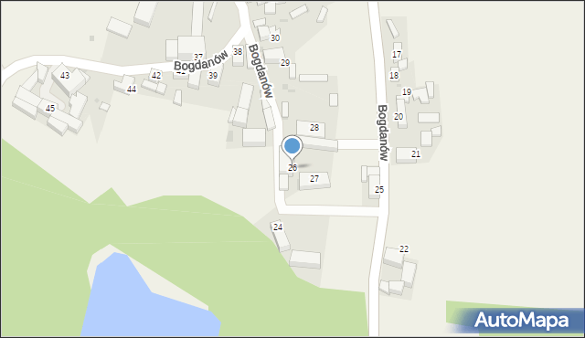 Bogdanów, Bogdanów, 26, mapa Bogdanów