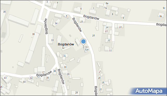 Bogdanów, Bogdanów, 32a, mapa Bogdanów