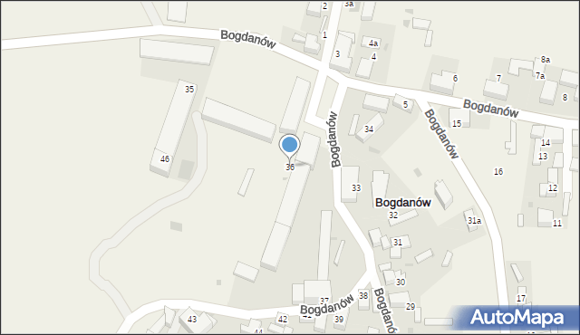 Bogdanów, Bogdanów, 36, mapa Bogdanów