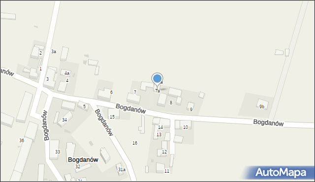 Bogdanów, Bogdanów, 7a, mapa Bogdanów