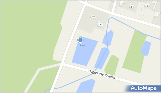 Bogdanów-Kolonia, Bogdanów-Kolonia, 3e, mapa Bogdanów-Kolonia