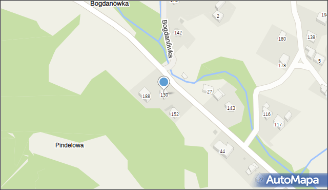 Bogdanówka, Bogdanówka, 130, mapa Bogdanówka