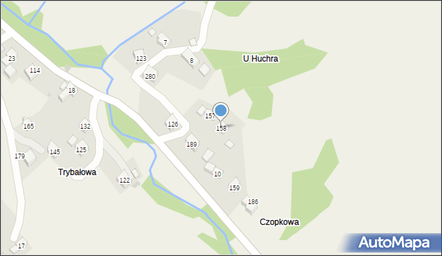 Bogdanówka, Bogdanówka, 158, mapa Bogdanówka
