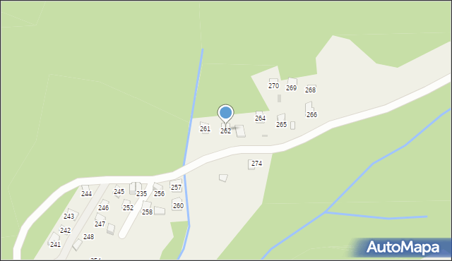 Bogdanówka, Bogdanówka, 262, mapa Bogdanówka