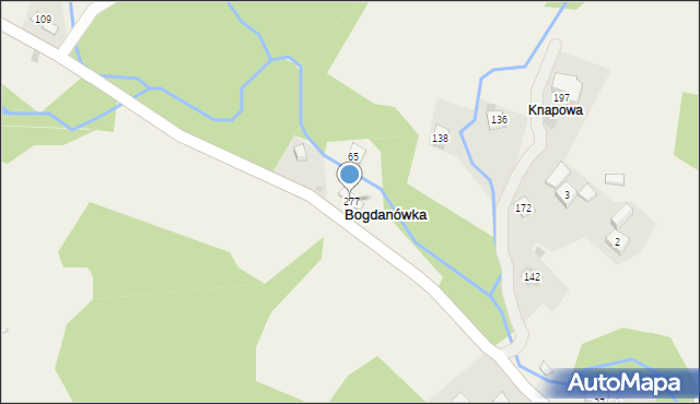 Bogdanówka, Bogdanówka, 277, mapa Bogdanówka