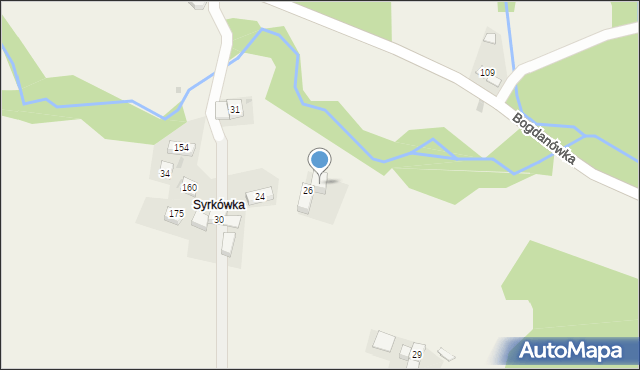 Bogdanówka, Bogdanówka, 33, mapa Bogdanówka