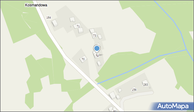 Bogdanówka, Bogdanówka, 74, mapa Bogdanówka