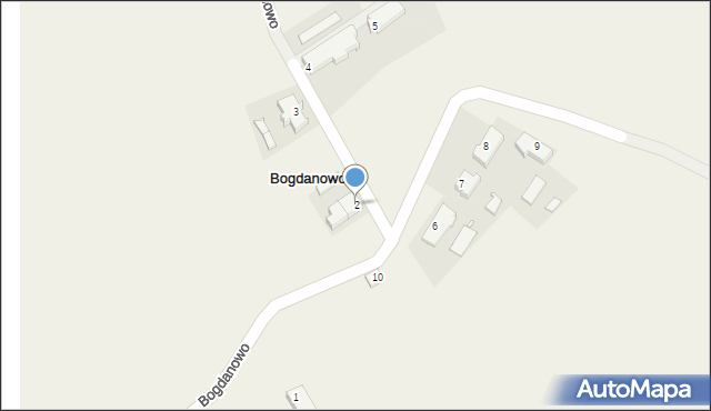 Bogdanowo, Bogdanowo, 2, mapa Bogdanowo