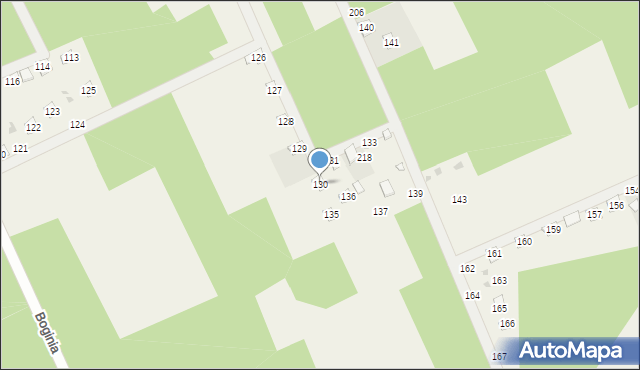 Boginia, Boginia, 130, mapa Boginia