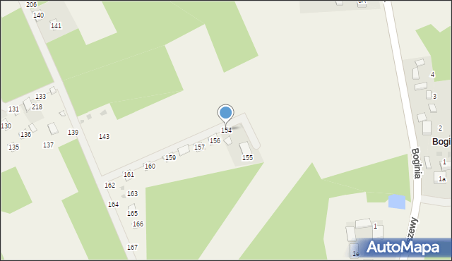 Boginia, Boginia, 154, mapa Boginia