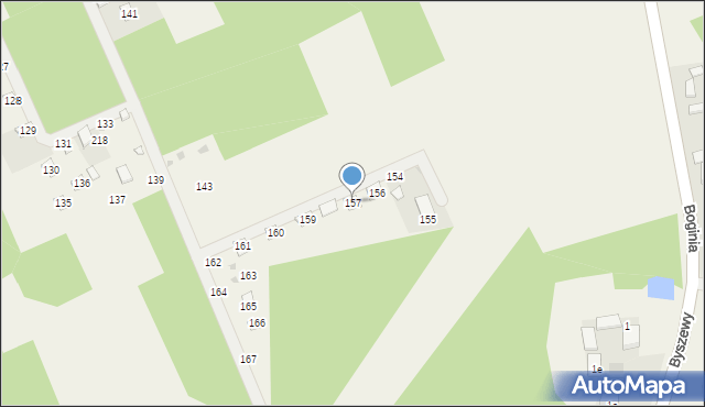 Boginia, Boginia, 157, mapa Boginia