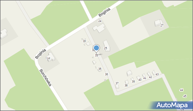Boginia, Boginia, 33, mapa Boginia
