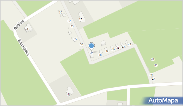 Boginia, Boginia, 37, mapa Boginia