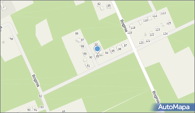 Boginia, Boginia, 93, mapa Boginia